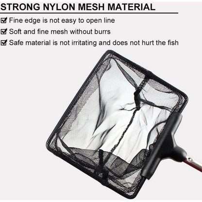 Aquarium Fish Net Telescopic 14-34cm Stainless Steel Foldable Mini