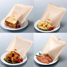 Reusable Toaster Bags Pack of 10 Non-Stick Heat Resistant Toaster & Oven Safe 16.5x16cm