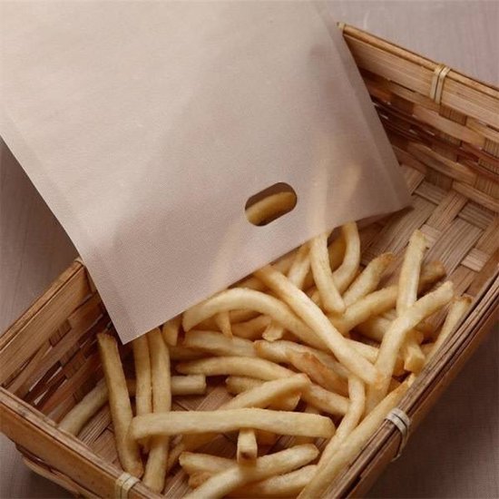 Reusable Toaster Bags Pack of 10 Non-Stick Heat Resistant Toaster & Oven Safe 16.5x16cm