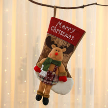 Legged Reindeer Oversized Christmas Stocking, Festive Hanging Gift Bag For Christmas Tree, 47*28cm