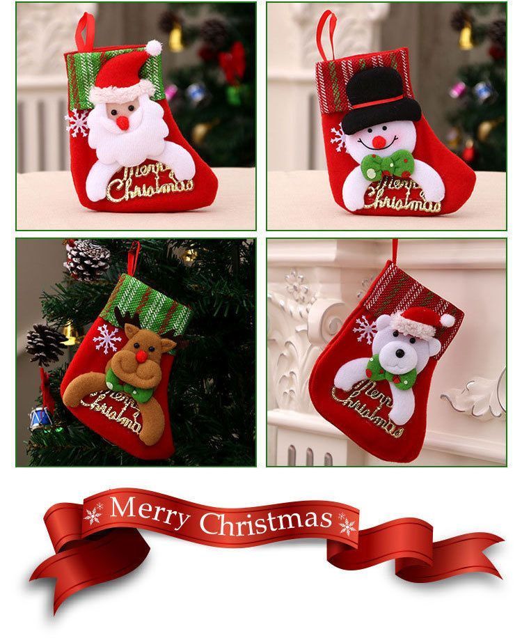 Legged Reindeer Oversized Christmas Stocking, Festive Hanging Gift Bag For Christmas Tree, 47*28cm