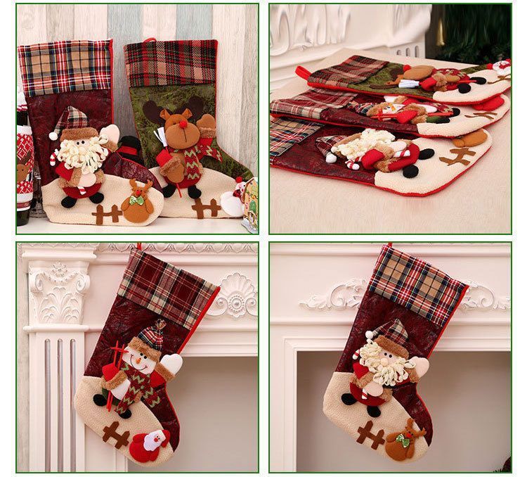 Sequin Small Snowman Christmas Stocking, Tiny Hanging Ornament For Christmas Tree, 16*13cm