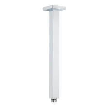 WELS 16" Rainfall Shower Head 300mm Ceiling Dropper Extension Arm Chrome Square Set
