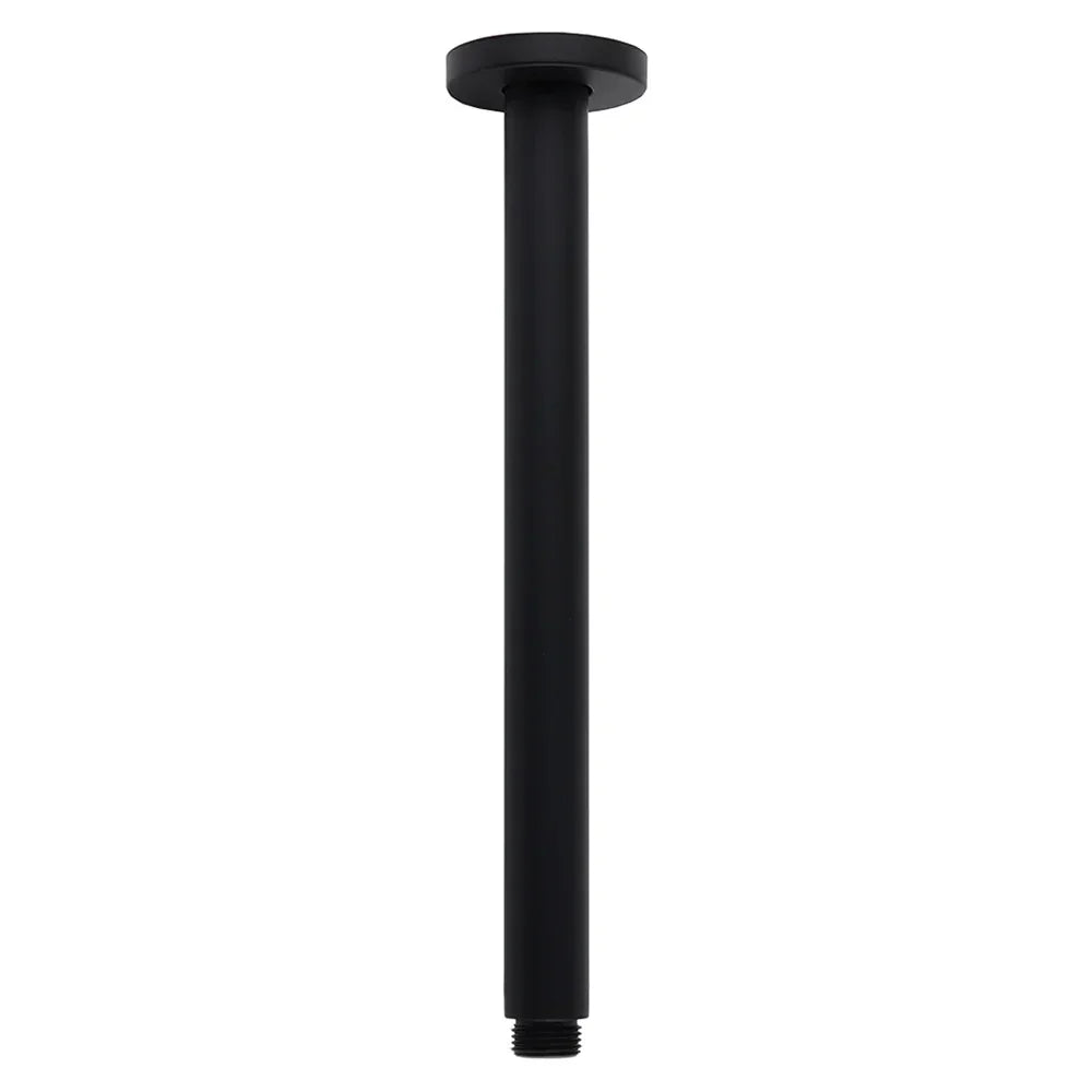 Rain Shower Head 16" 400mm Matt Black Stainless Steel WELS 3 Star Ceiling