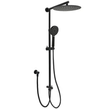 Shower Head Twin Set 12" Rain + Handheld Matt Black WELS 3 Star Rail