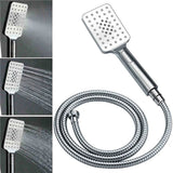 KYLINS Chrome 10" Square Rain Shower Set - Mixer Rail & Handheld