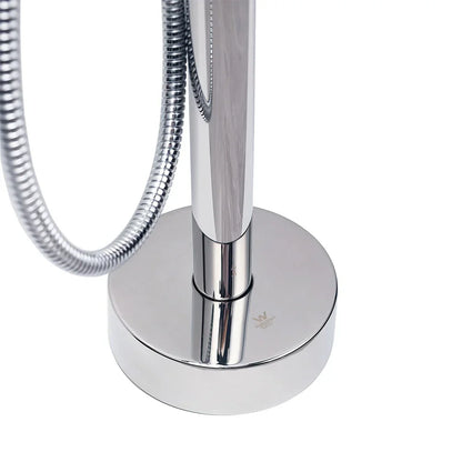 Polished Chrome Bathtub Filler Free Standing Mixer Faucet Tap Spout Handset WELS