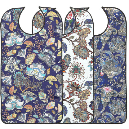 pcs Decorative bibs for adults, bib for the elderly, bib for seniors with adjustable strap