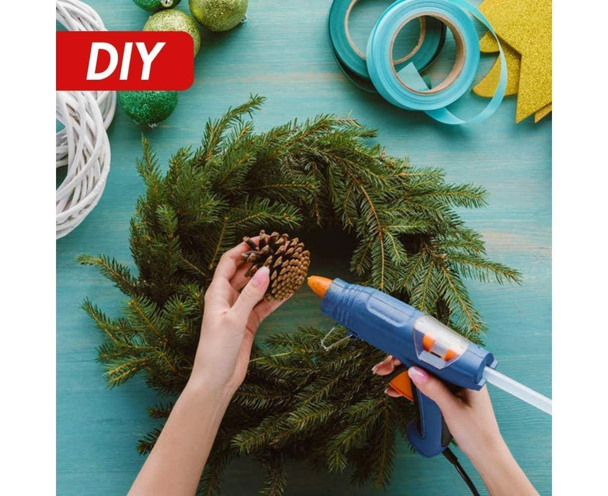 Christmas Wreaths for Front Door Outside, Wreaths for Christmas Decorations,12" Artificial Pine Christmas Wreath for Christmas Day Party - Green - 40cm