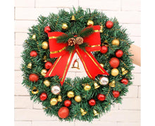 30cm Christmas Wreath with Lights, Christmas Decorations, Artificial Christmas Garland