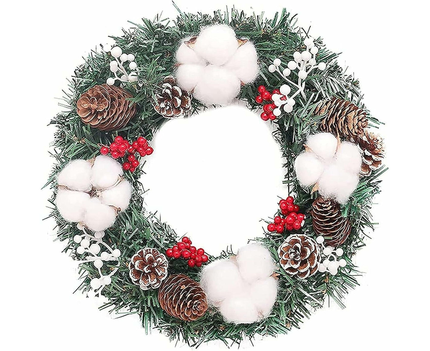 30cm Christmas Wreath, Christmas Decoration, Artificial Christmas Garland, Christmas Hanging Ornament