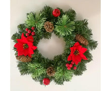 30cm Christmas Wreath, Christmas Decoration, Artificial Christmas Garland, Christmas Hanging Ornament