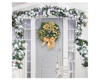 40cm Nativity Scene Christmas Wreath, Christmas Decorations, Artificial Christmas Wreath