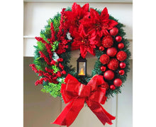 45cm Christmas Wreath with LED Light, Christmas Decoration, Artificial Christmas Wreath