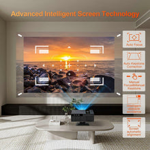 Smart projector with auto focus, keystone correction & obstacle avoidance for home cinema