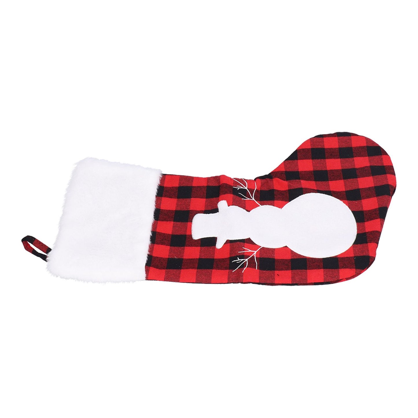 Christmas Stocking Gift Bags Cute Decals Large Capacity Exquisite Workmanship Brighter Color Large Christmas StockingSnowman