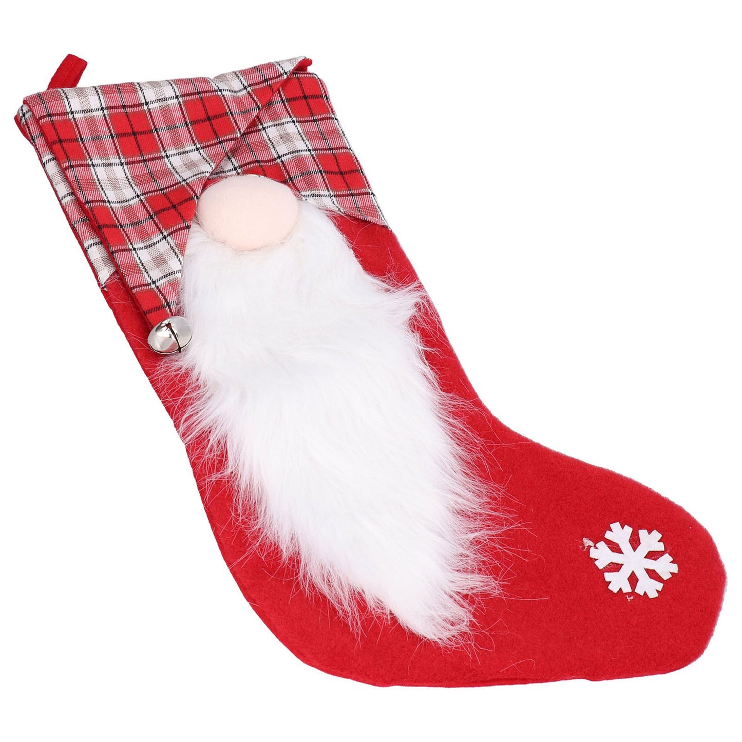 Christmas Stocking Christmas Tree Ornament Gift Bag Christmas Pendant Stocking for Home Party DecorationRed