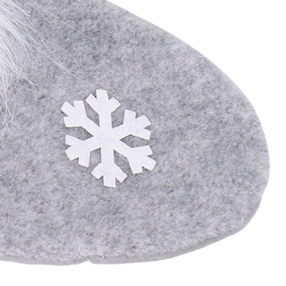 Christmas Stocking Christmas Tree Ornament Gift Bag Christmas Pendant Stocking for Home Party DecorationGray