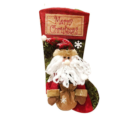 Christmas Stockings Exquisite Handcrafted Personalized Xmas Hanging Stocking for Gift Exchange Party Favor Old Man
