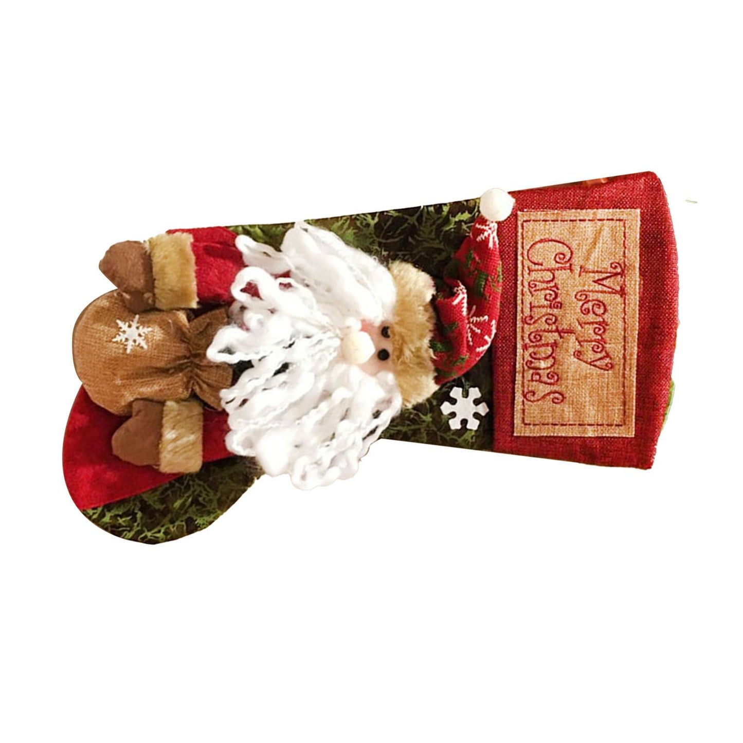 Christmas Stockings Exquisite Handcrafted Personalized Xmas Hanging Stocking for Gift Exchange Party Favor Old Man