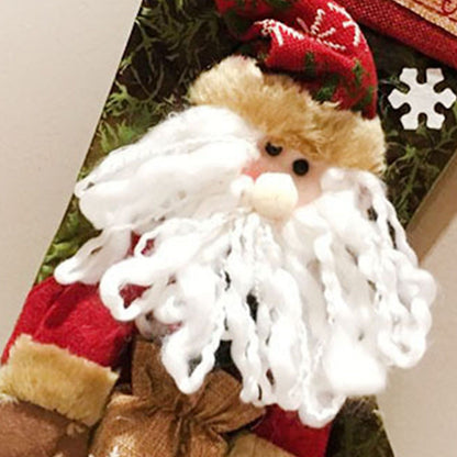 Christmas Stockings Exquisite Handcrafted Personalized Xmas Hanging Stocking for Gift Exchange Party Favor Old Man