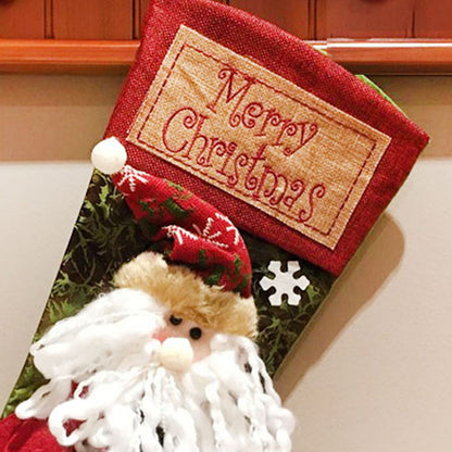 Christmas Stockings Exquisite Handcrafted Personalized Xmas Hanging Stocking for Gift Exchange Party Favor Old Man