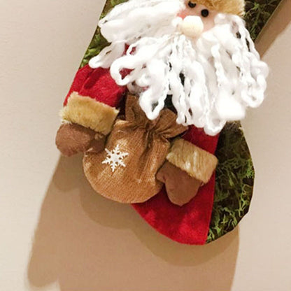 Christmas Stockings Exquisite Handcrafted Personalized Xmas Hanging Stocking for Gift Exchange Party Favor Old Man