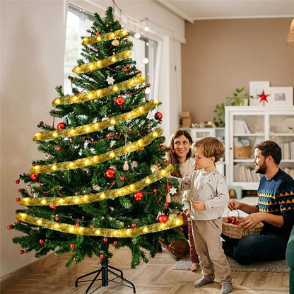Christmas Fairy Lights Ribbon Christmas Lights Battery Operated String Lights Christmas Tree Christmas Party Holiday Indoor Outdoor Decoration