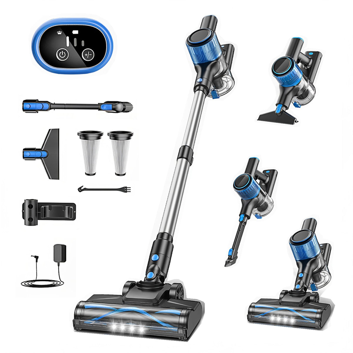 SuXiangVac 55kPa Cordless Stick Vacuum 8-in-1 - 1.5L