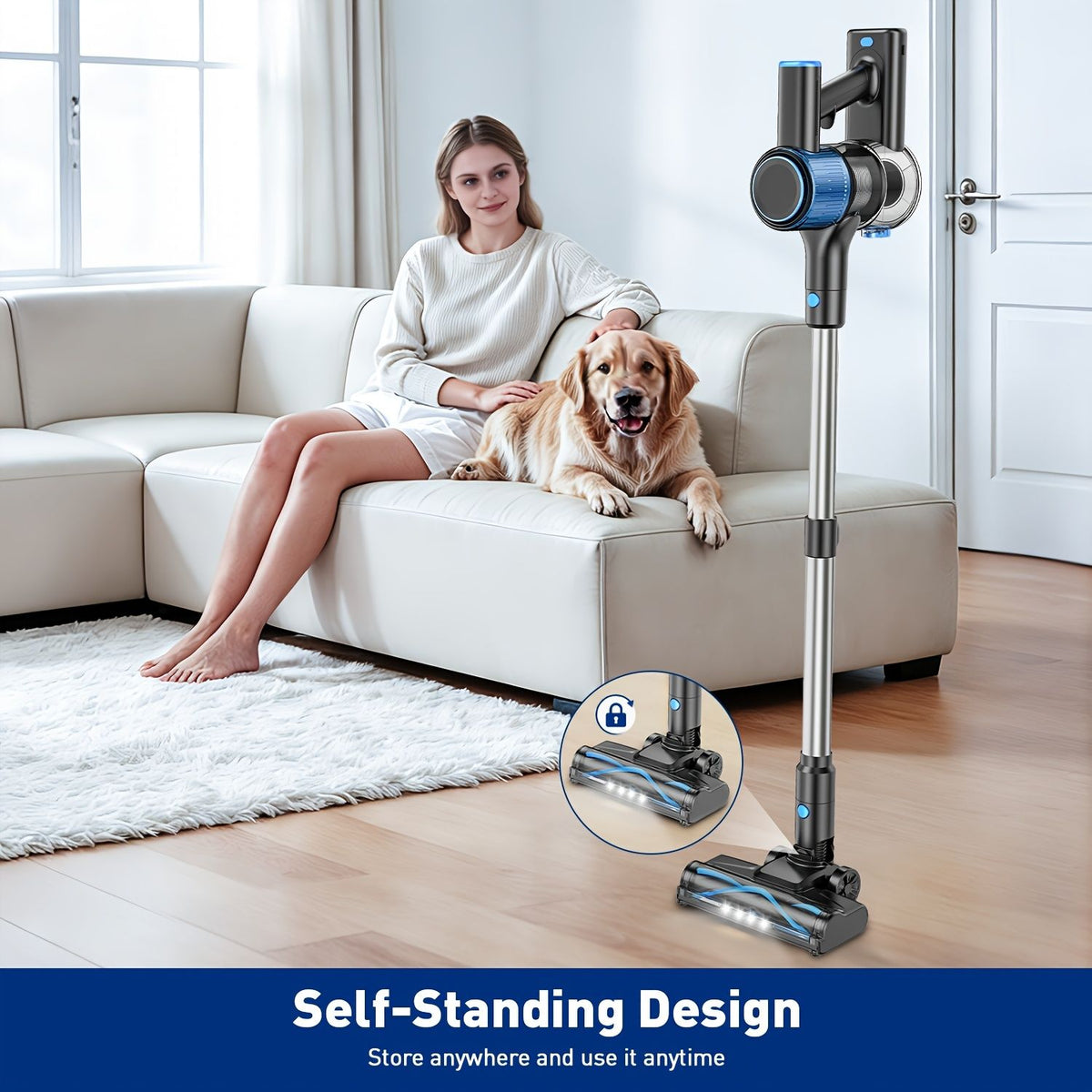 SuXiangVac 55kPa Cordless Stick Vacuum 8-in-1 - 1.5L - view 3