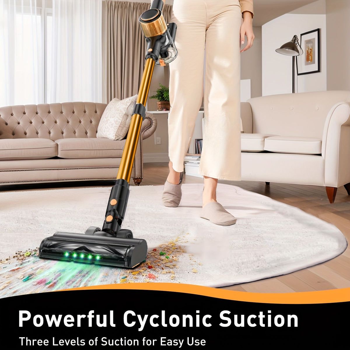 SuXiangVac A27 55kPa Cordless Vacuum - Green Light - view 2