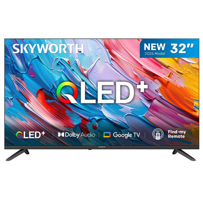 SKYWORTH Q5600H 32''-QLED+ Smart Google TV, HD, HDR10 HLG
