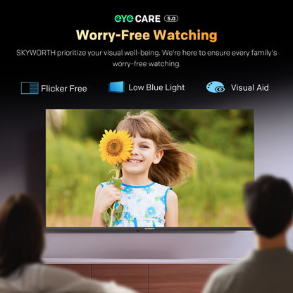 SKYWORTH 40" E5500H EyeCare Smart Google TV, 1080P FHD