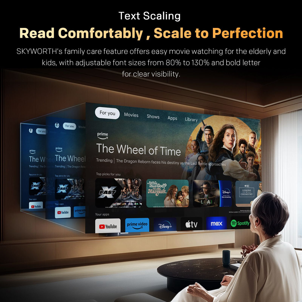 SKYWORTH 40" E5500H EyeCare Smart Google TV, 1080P FHD