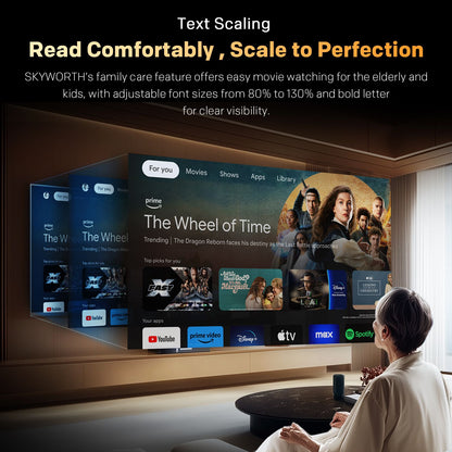 SKYWORTH 40" E5500H EyeCare Smart Google TV, 1080P FHD