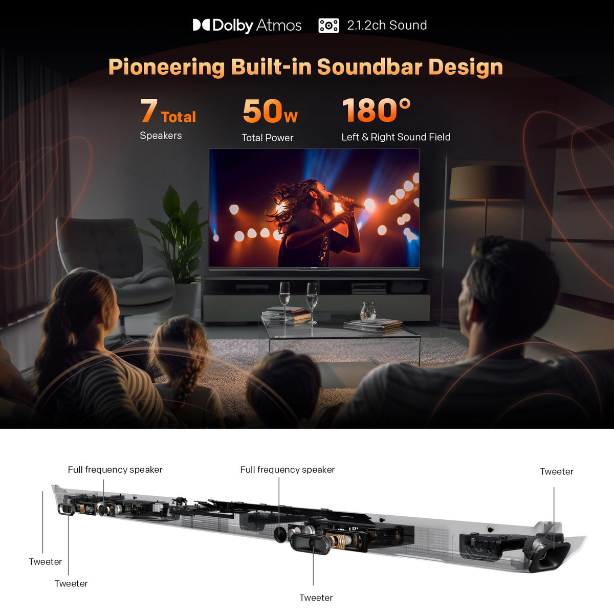 SKYWORTH X8700G QD-Mini LED TV, UHD resolution and over 1.07 billion colours