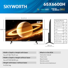 SKYWORTH 65 inch QD-Mini LED 4K Google TV - 65X6600H - view 2