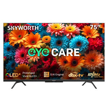 SKYWORTH Q6600H 75" - QLED+ 4K Smart Google TV, Gen 5 Quantum Dot, 120Hz Refresh Rate, AI-Powered Picture, Dolby Audio DBX-tv Audio, Voice Control, Screen Casting, HDR, Eco-Friendly Design