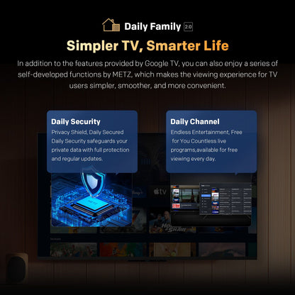 SKYWORTH G3F 43 inch TV, Low Blue Light and adaptive ambient light sensor