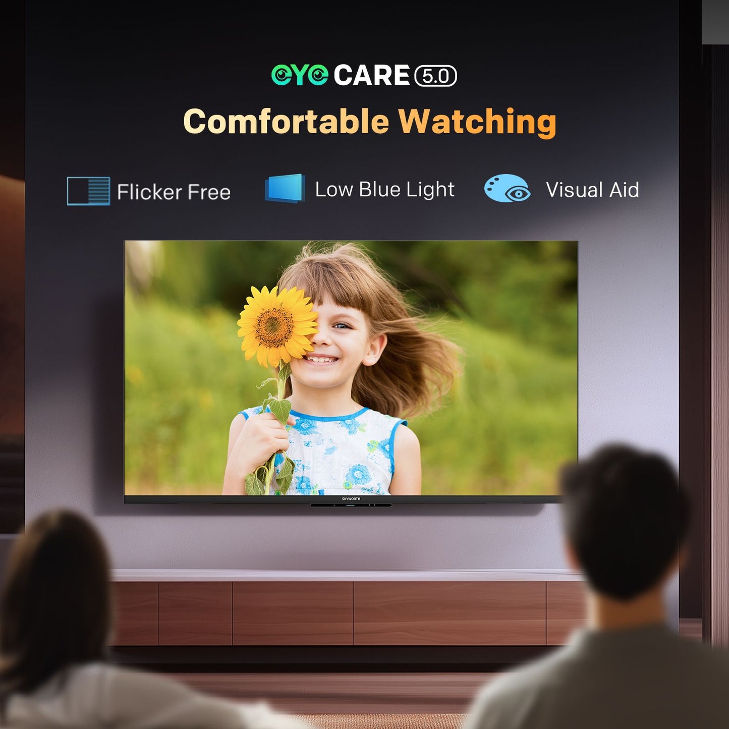 SKYWORTH Q6600H 55" - QLED+ 4K Smart Google TV