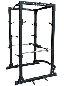 H-0076 power cage squat rack with multi-grip pull-up bar
