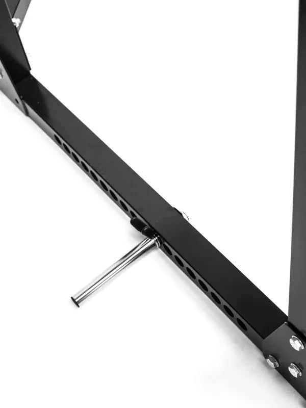 Multi-grip pull-up bar on the H-0076 power cage