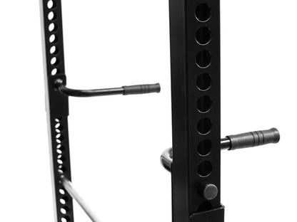 Welded steel footplates with bolt holes on the H-0076 power cage