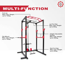 Power cage rack shown from the front