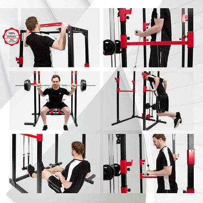 Multi-grip pull-up bar with hammer, neutral and overhand grips