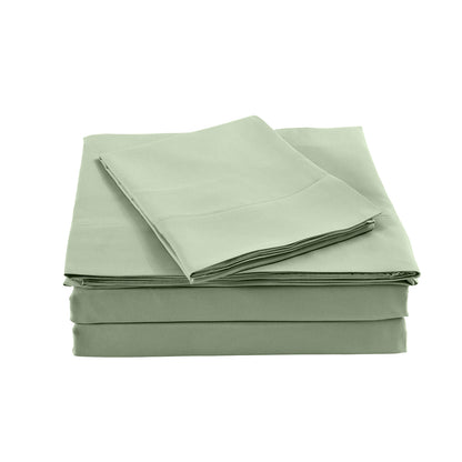 Bamboo Sheet Set Queen 1000TC 40% Bamboo 60% Microfibre Sage Green