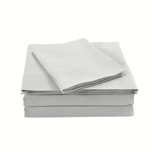 Bamboo Sheet Set Queen 1000TC 40% Bamboo 60% Microfibre Light Grey