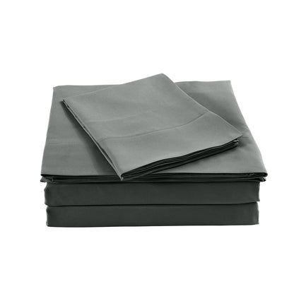 Bamboo Sheet Set King 1000TC 40% Bamboo 60% Microfibre Charcoal