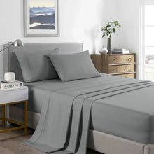 Royal Comfort 2000TC Bamboo Cooling Sheet Set King Mid Grey - Ultra Soft Bedding