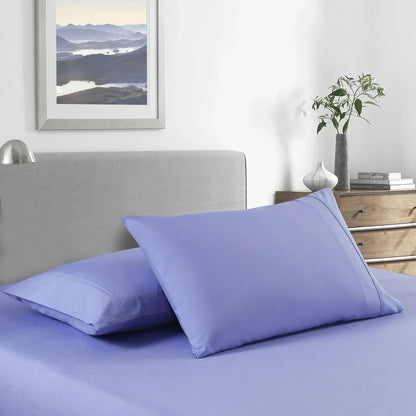 Royal Comfort 2000TC Bamboo Cooling Sheet Set King Mid Blue - Ultra Soft Bedding